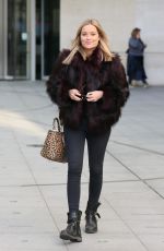 LAURA WHITMORE Leaves BBC Studio in London 12/12/2018