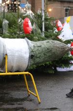 LAUREN GOODGER at Christmas Tree Shopping in Essex 12/06/2018