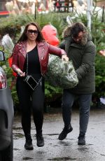 LAUREN GOODGER at Christmas Tree Shopping in Essex 12/06/2018
