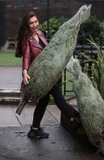 LAUREN GOODGER at Christmas Tree Shopping in Essex 12/06/2018