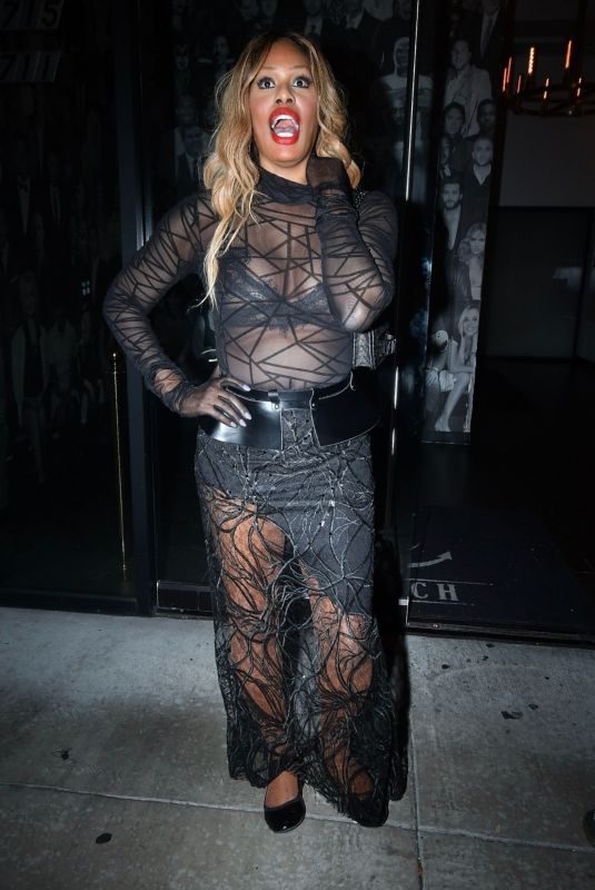 LAVERNE COX at Diddy’s Ciroc Vodka Christmas Party in West Hollywood 12/22/2018