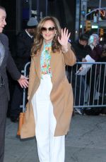LEAH REMINI Arrives at Good Morning America in New York 12/11/2018