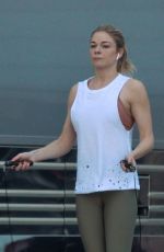 LEANN RIMES Working Out Before Her Christmas Show in Palm Desert 12/15/2018