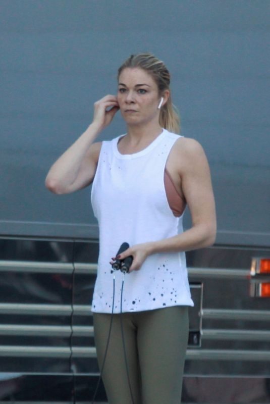 LEANN RIMES Working Out Before Her Christmas Show in Palm Desert 12/15/2018