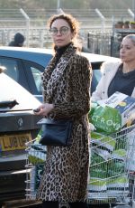 LILLY BECKER Shopping at Waitrose Supermarket in London 12/24/2018