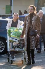 LILLY BECKER Shopping at Waitrose Supermarket in London 12/24/2018