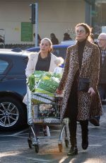 LILLY BECKER Shopping at Waitrose Supermarket in London 12/24/2018