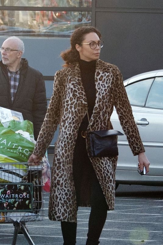 LILLY BECKER Shopping at Waitrose Supermarket in London 12/24/2018