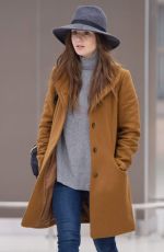 LILY COLLINS at JFK Airport in New York 12/02/2018