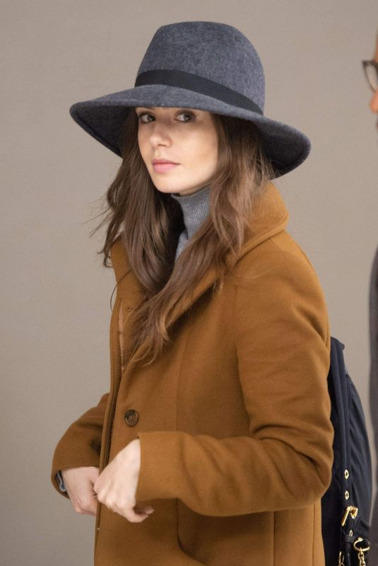 LILY COLLINS at JFK Airport in New York 12/02/2018