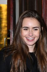 LILY COLLINS at True West Play Opening in London 12/04/2018