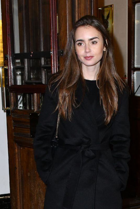 LILY COLLINS at True West Play Opening in London 12/04/2018
