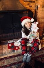 LILY COLLINS - Christmas Instagram Pictures