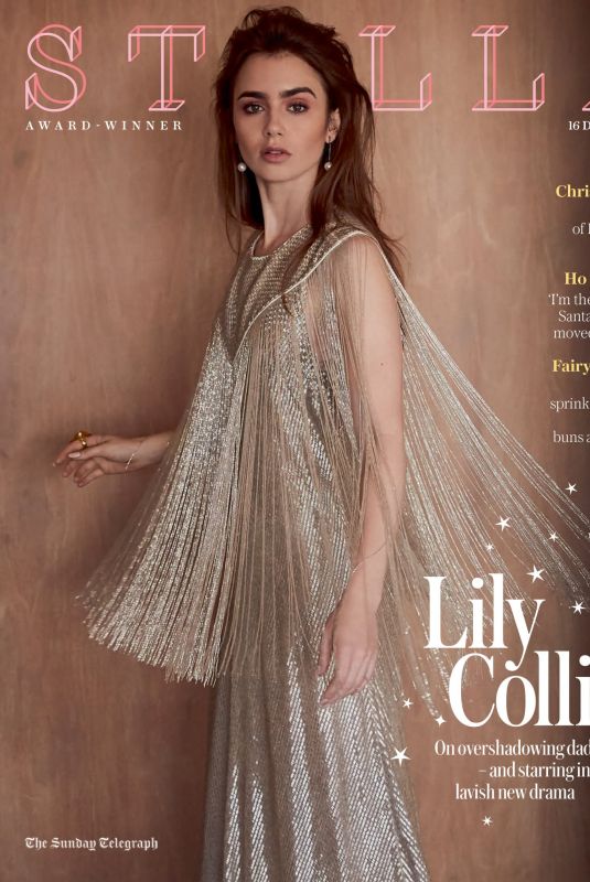 LILY COLLINS in Stella Magazine, December 2018
