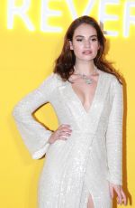 LILY JAMES at Bvlgari
