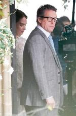 LILY JAMES on the Set of Four Weddings and A Funeral in London 12/14/2018