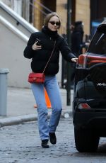 LILY-ROSE DEPP and Timothee Chalamet Out in New York 12/11/2018