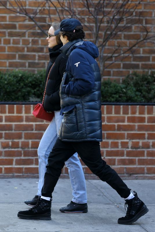 LILY-ROSE DEPP and Timothee Chalamet Out in New York 12/11/2018