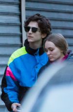 LILY-ROSE DEPP and Timothee Chalamet Out in Paris 12/22/2018