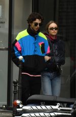 LILY-ROSE DEPP and Timothee Chalamet Out in Paris 12/22/2018