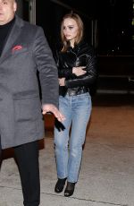 LILY-ROSE DEPP Arrives at C A Vous Studio in Paris 12/17/2018