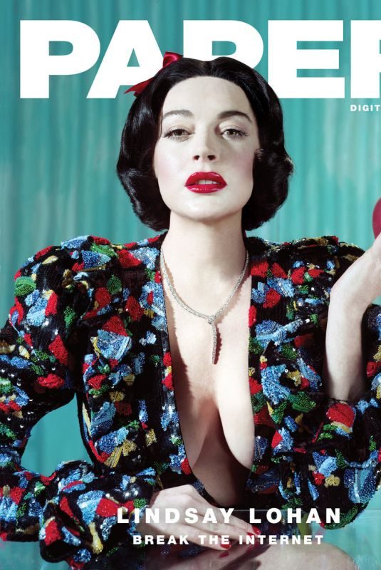 LINDSAY LOHAN in Paper Magazine, December 2018