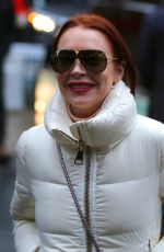 LINDSAY LOHAN Out and About in New York 12/20/2018