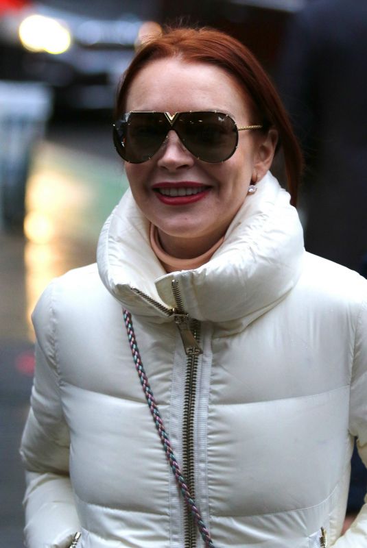 LINDSAY LOHAN Out and About in New York 12/20/2018