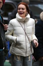 LINDSAY LOHAN Out and About in New York 12/20/2018
