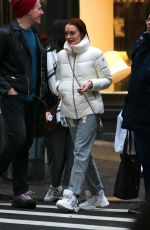 LINDSAY LOHAN Out and About in New York 12/20/2018
