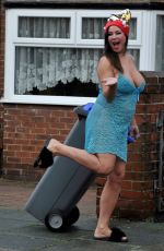 LISA APPLETON on Boxing Day Takes Bins Out 12/26/2018