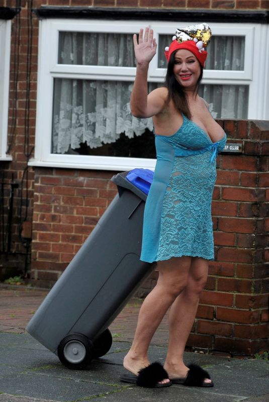 LISA APPLETON on Boxing Day Takes Bins Out 12/26/2018