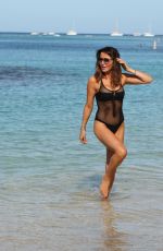 LIZZIE CUNDY in Swimsuit on Christmas Day in Barbados 12/25/2018