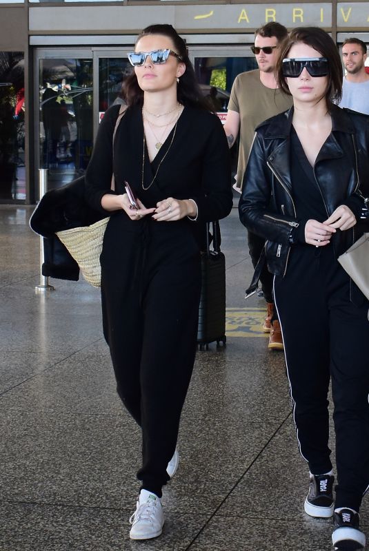 LOTTIE MOSS and EMILY BLACKWELL at Airport in Barbados 12/07/2018