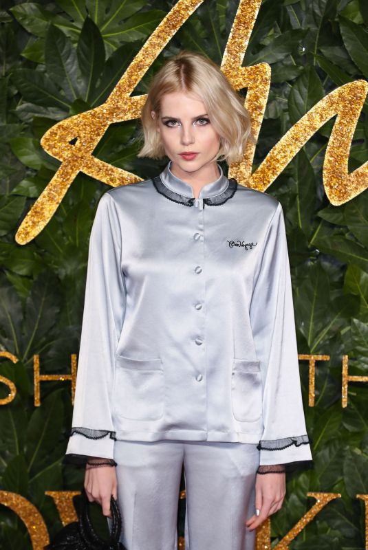 LUCY BOYNTON at British Fashion Awards in London 12/10/2018
