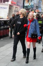 LUCY BOYNTON on the Set of The Politician in New York 11/30/2018