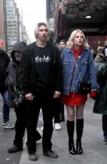 LUCY BOYNTON on the Set of The Politician in New York 11/30/2018