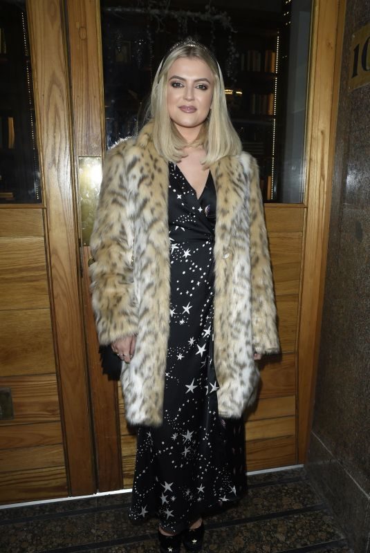 LUCY FALLON Arrives Tina O’Brien’s Wedding Day in Manchester 12/31/2018