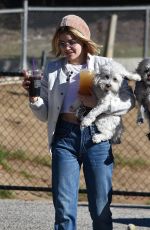 LUCY HALE at a Dog Park in Los Angeles 12/08/2018