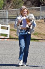 LUCY HALE at a Dog Park in Los Angeles 12/08/2018