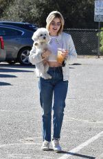 LUCY HALE at a Dog Park in Los Angeles 12/08/2018