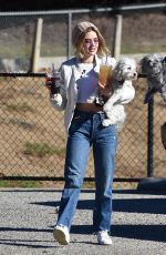 LUCY HALE at a Dog Park in Los Angeles 12/08/2018