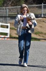 LUCY HALE at a Dog Park in Los Angeles 12/08/2018
