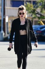 LUCY HALE Heading to a Gym in Los Angeles 12/02/2018