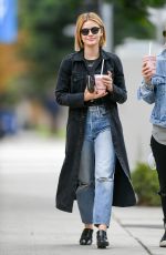 LUCY HALE in Ripped Denim Out and About in Los Angeles 12/14/2018