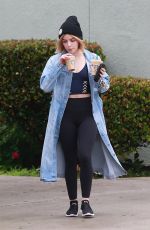 LUCY HALE Leaves Starbucks in Studio City 12/06/2018