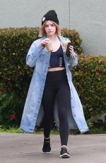 LUCY HALE Leaves Starbucks in Studio City 12/06/2018
