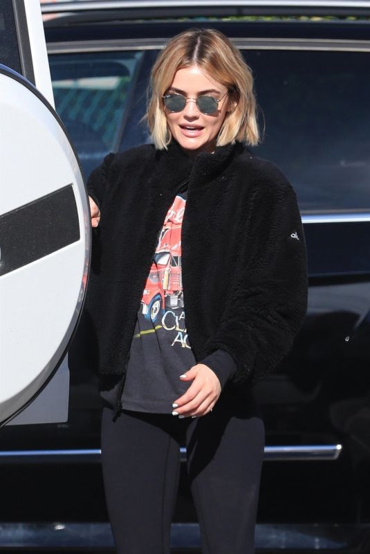 LUCY HALE Out and About in Beverly Hills 12/20/2018