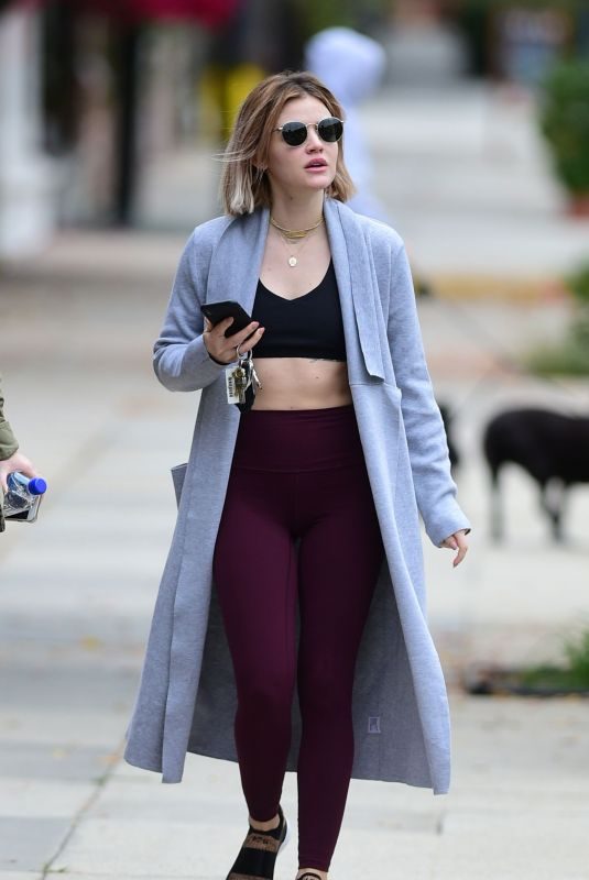 LUCY HALE Out and About in Los Angeles 12/10/2018