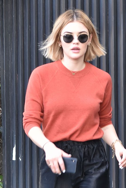 LUCY HALE Out and About in Los Angeles 12/18/2018